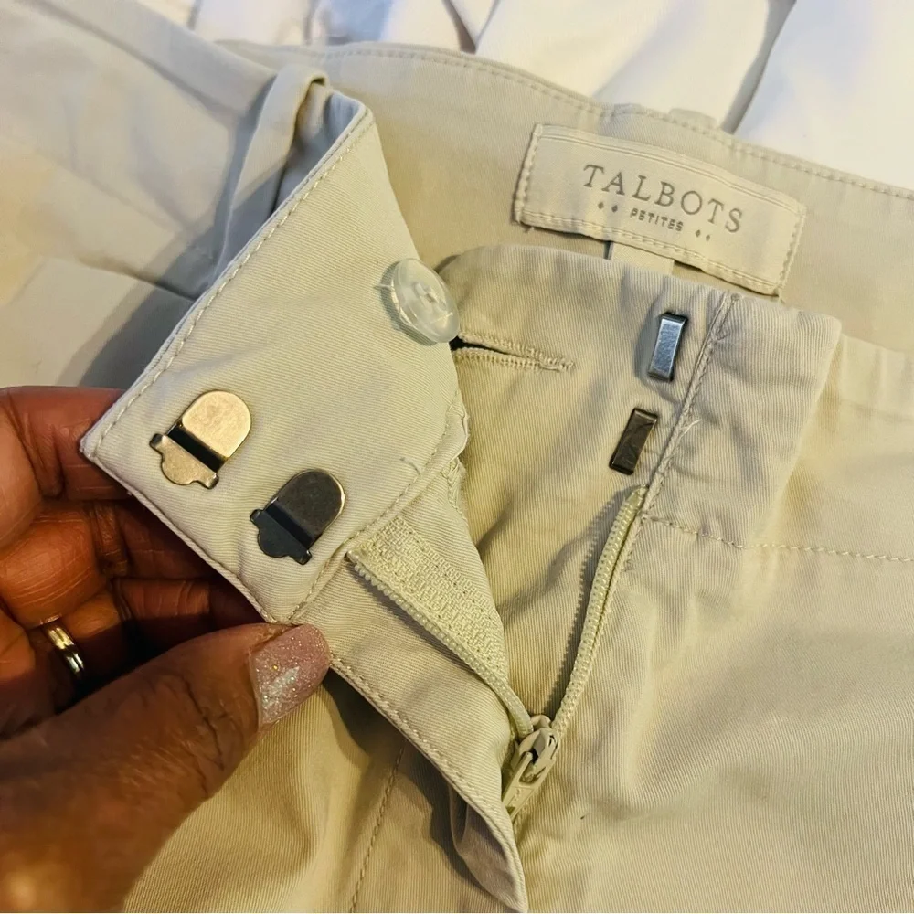 Talbots Khaki Stretch Bermuda Shorts